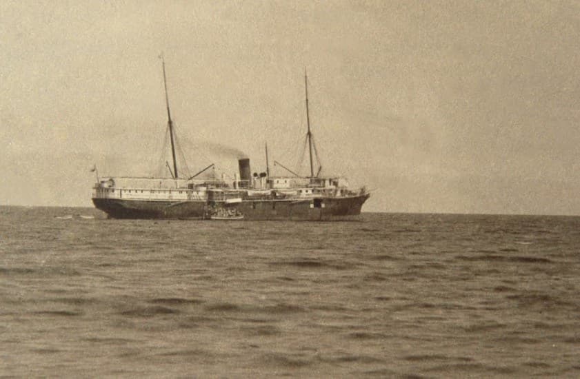 Vapor Amazonas en Puerto Montt, 1893.