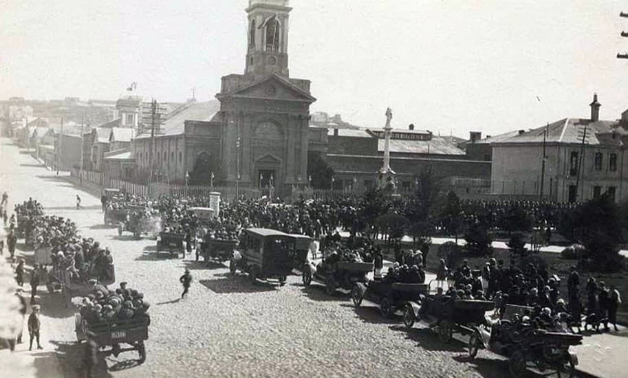 Plaza Muñoz Gamero de Punta Arenas, 1920
