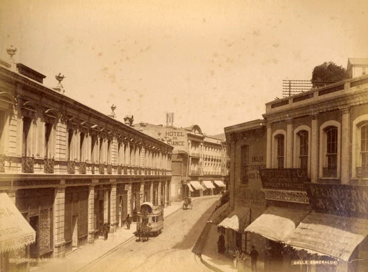Calle Esmeralda de Valparaíso, 1888