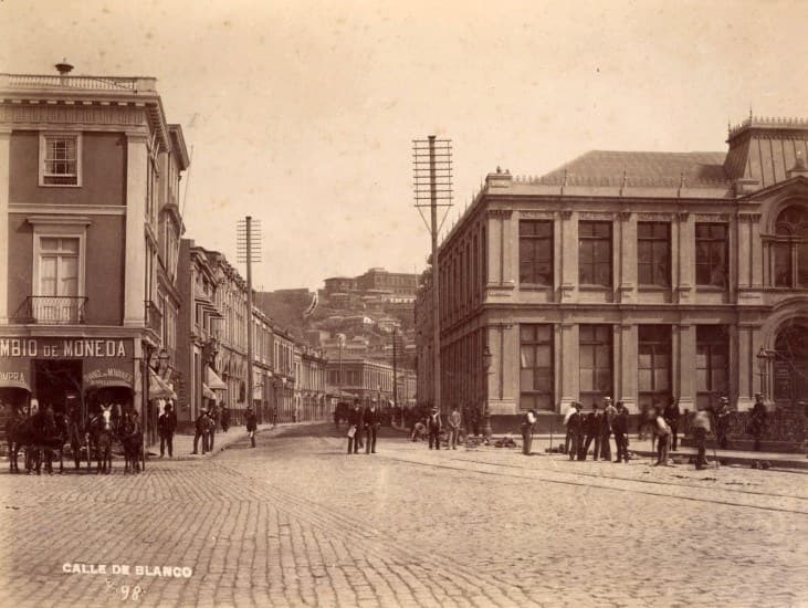 Calle Blanco de Valparaíso, 1888