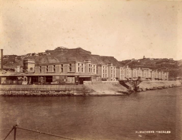 Almacenes Fiscales y Escuela Naval, 1888