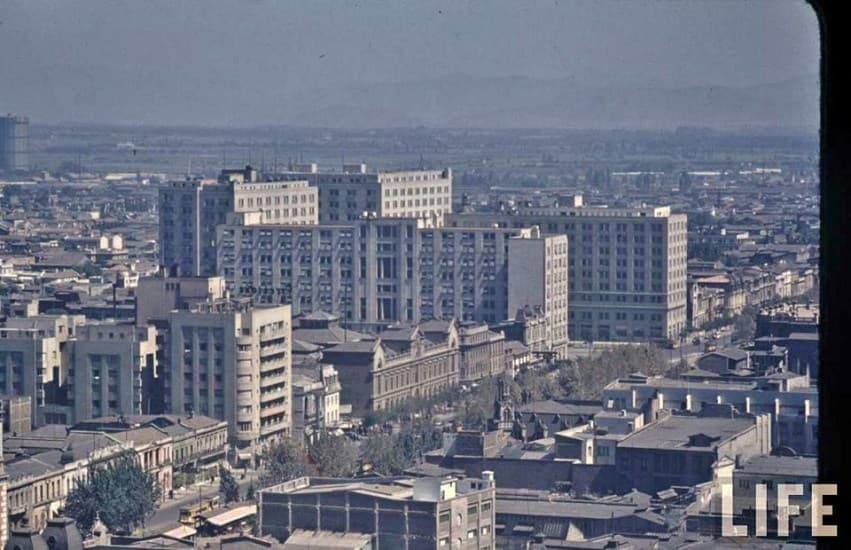 Alameda de Santiago en 1941