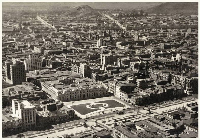 Plaza de la Ciudadanía, Santiago Centro vista aérea