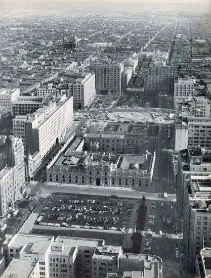 Vista Aérea de Santiago en 1967