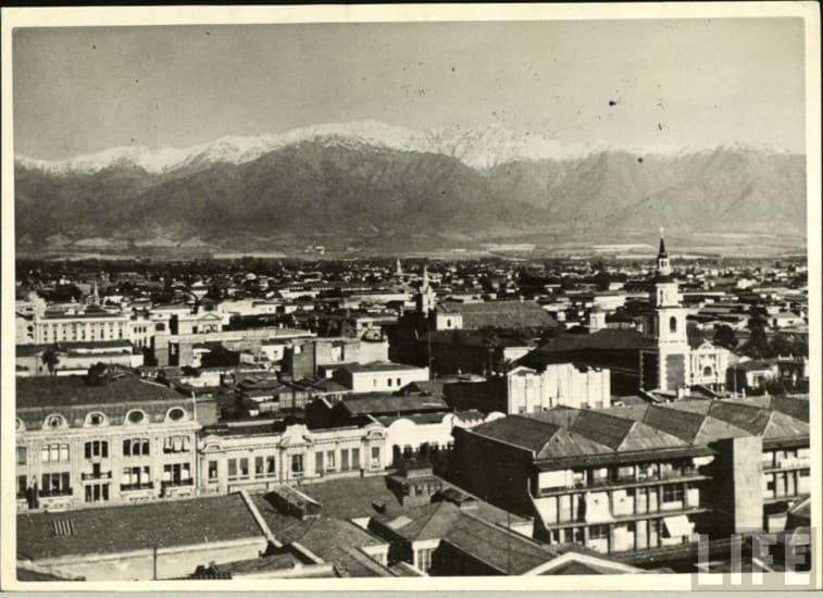 Santiago hacia la cordillera, ca. 1930