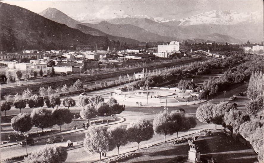 Vista del Parque Gran Bretaña de Providencia en 1940