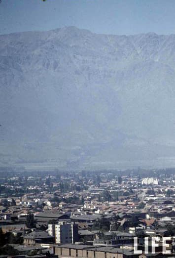 Vista desde el cerro Santa Lucía, 1941
