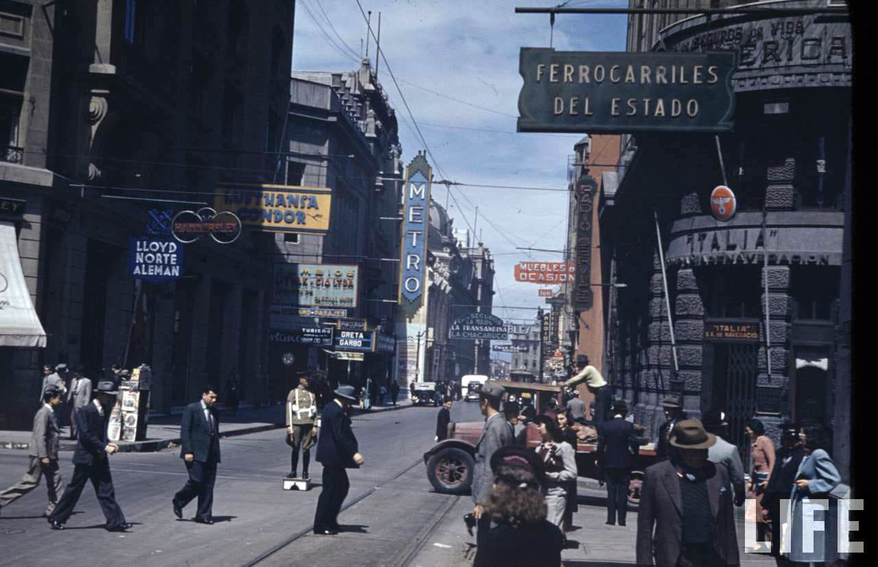 Calle Bandera de Santiago en 1941