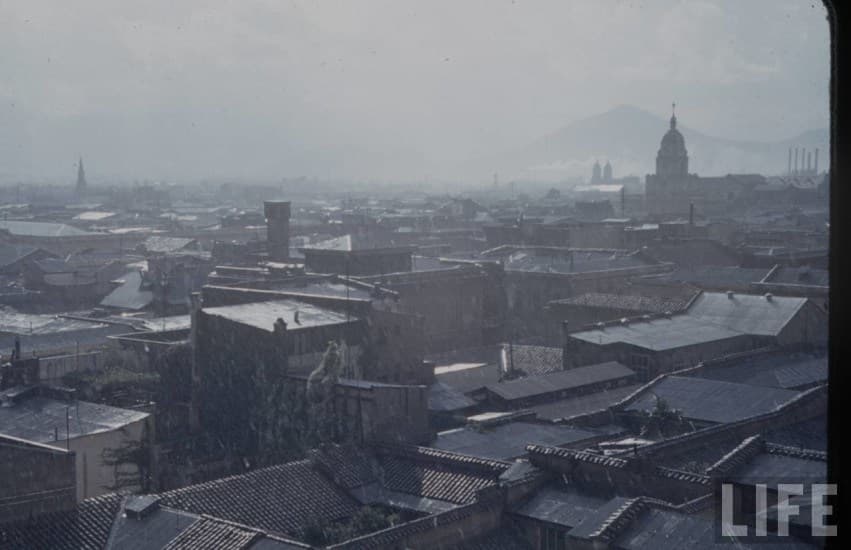 Vista hacia Santiago poniente desde el Barrio Cívico, 1941