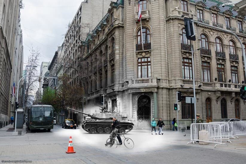 Fotomontaje 11 de Septiembre de 1973