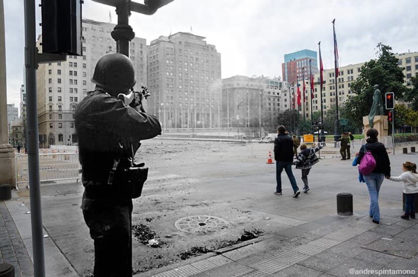 Fotomontaje 11 de Septiembre de 1973