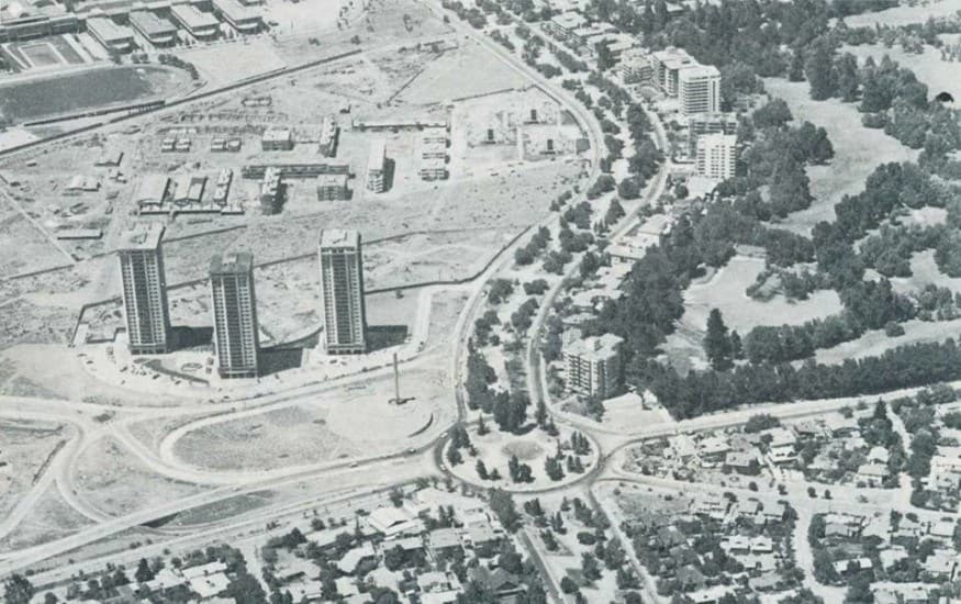 Americo Vespucio con Avda. Presidente Kennedy en 1975