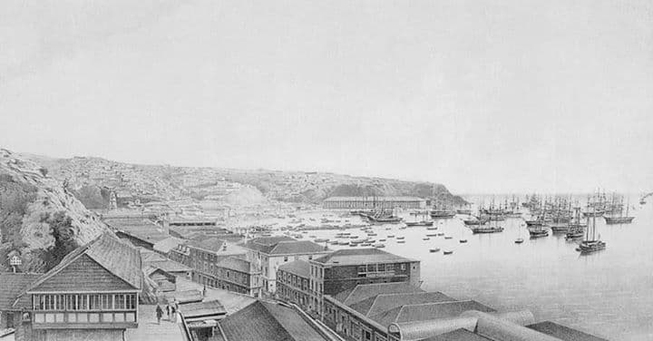 Valparaíso en el año 1854