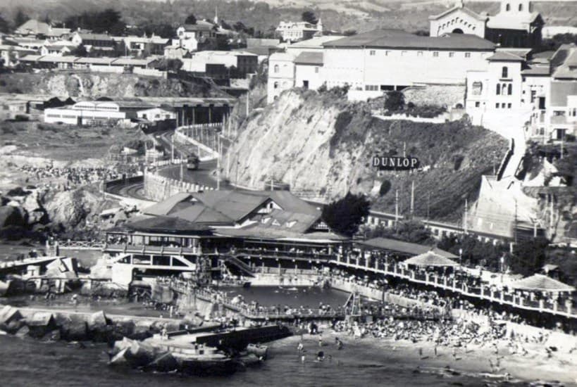 Piscina de Recreo entre Viña del Mar y Valparaíso, años ’30s