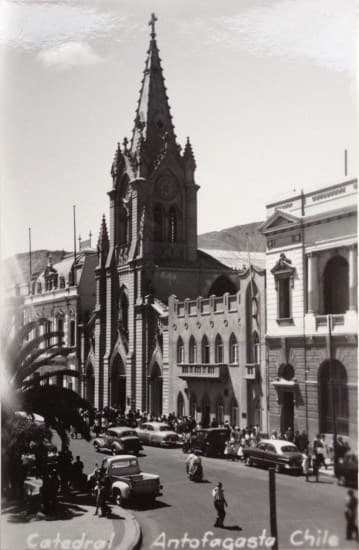 Catedral de Antofagasta circa el año 1945