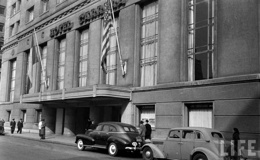 Hotel Carrera del Barrio Cívico de Santiago, 1950