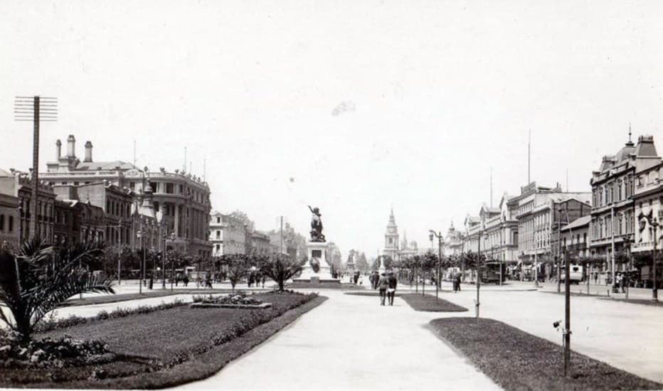 Alameda de las Delicias a mediados de los años ’20s