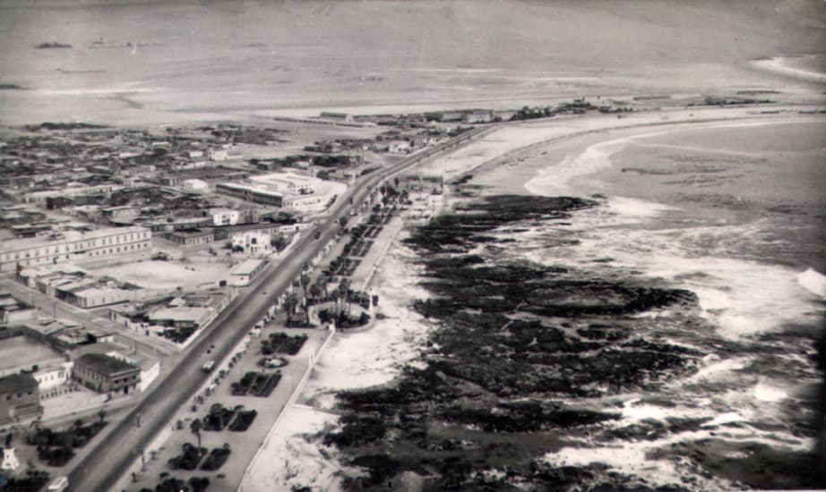 Borde Costero de Iquique en la década de 1960.