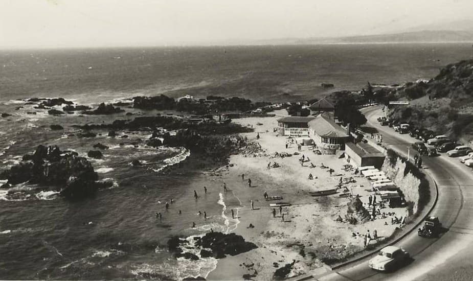 Balneario Los Lilenes de Concón en 1956
