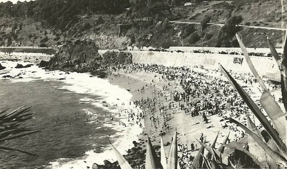 Balneario de Las Salinas en Viña del Mar, años ’40s