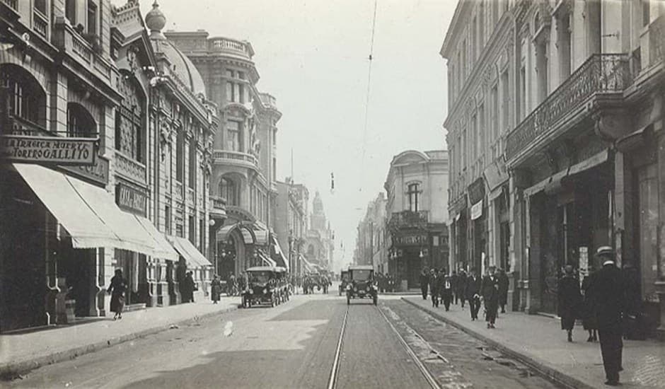 Calle Ahumada alrededor de 1920