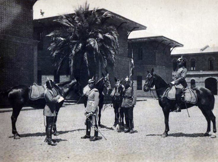 Regimiento de Caballería en 1906, luego sería FAU U. de Chile