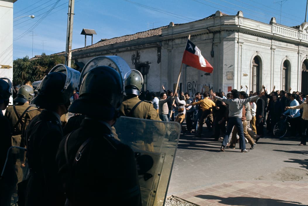 Marcha de Mineros de yacimiento El Teniente en 1973