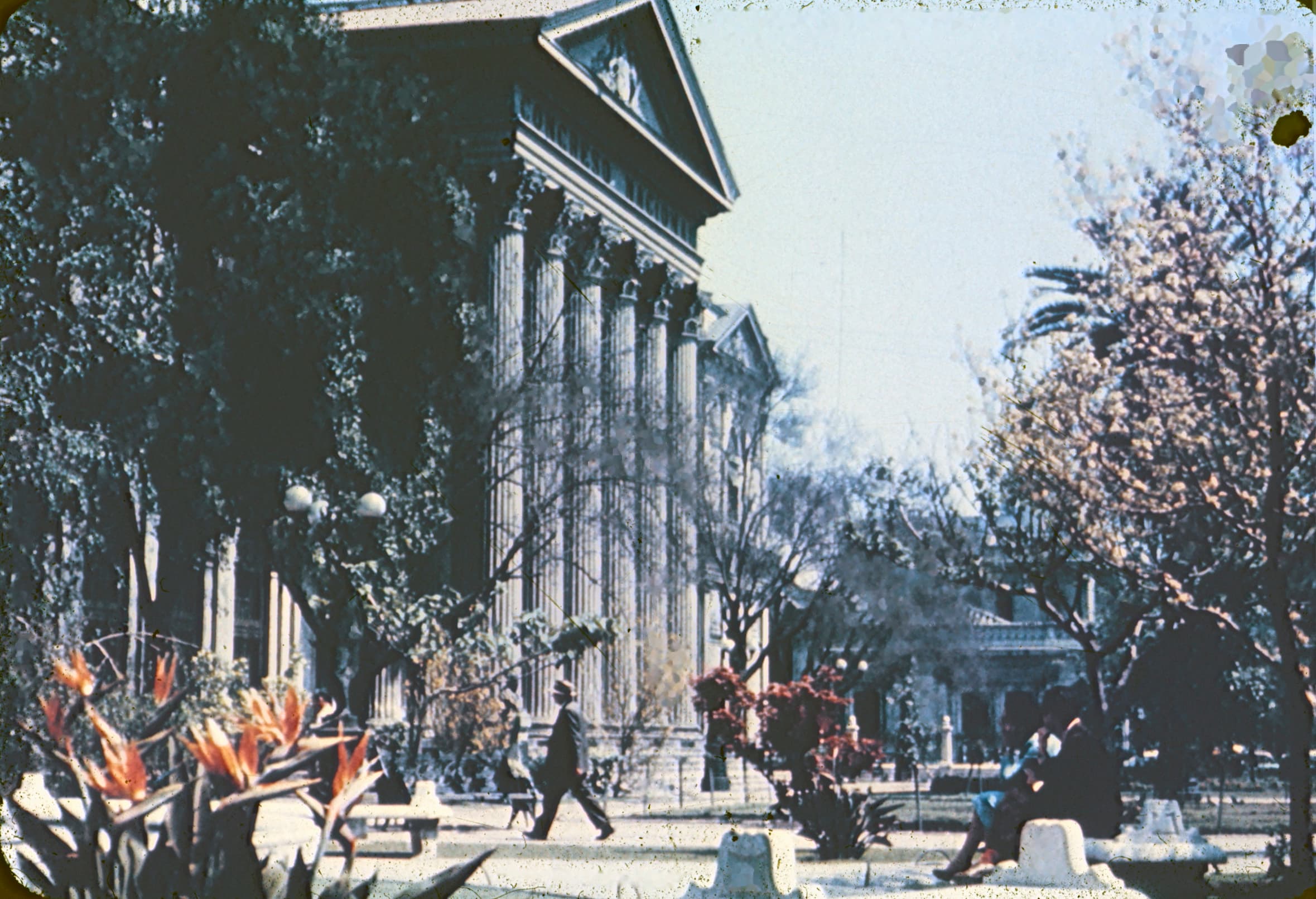 Ex Congreso Nacional, en Santiago, años 60s