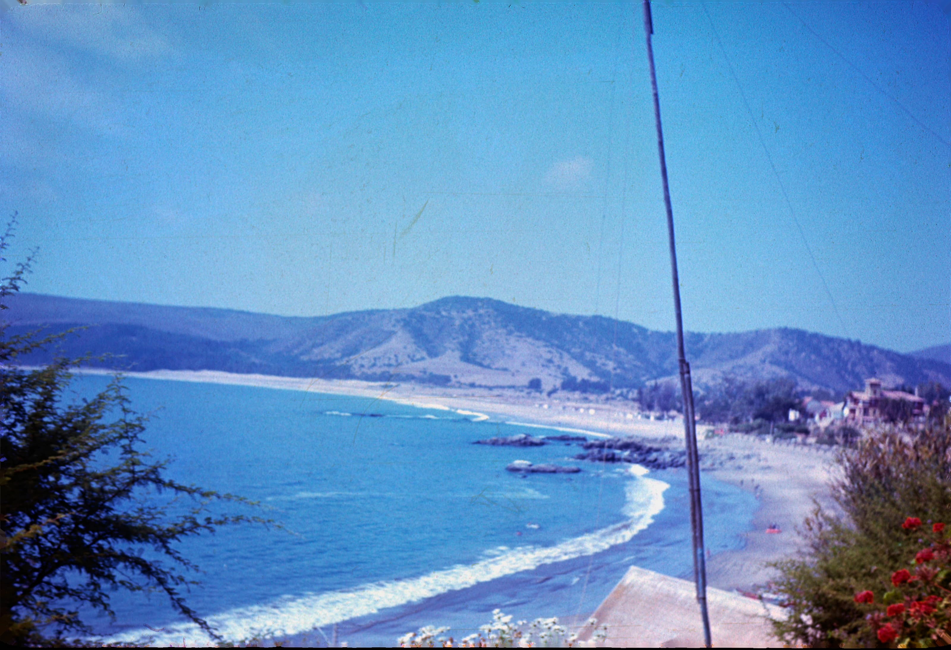 Bahía de Papudo en 1971