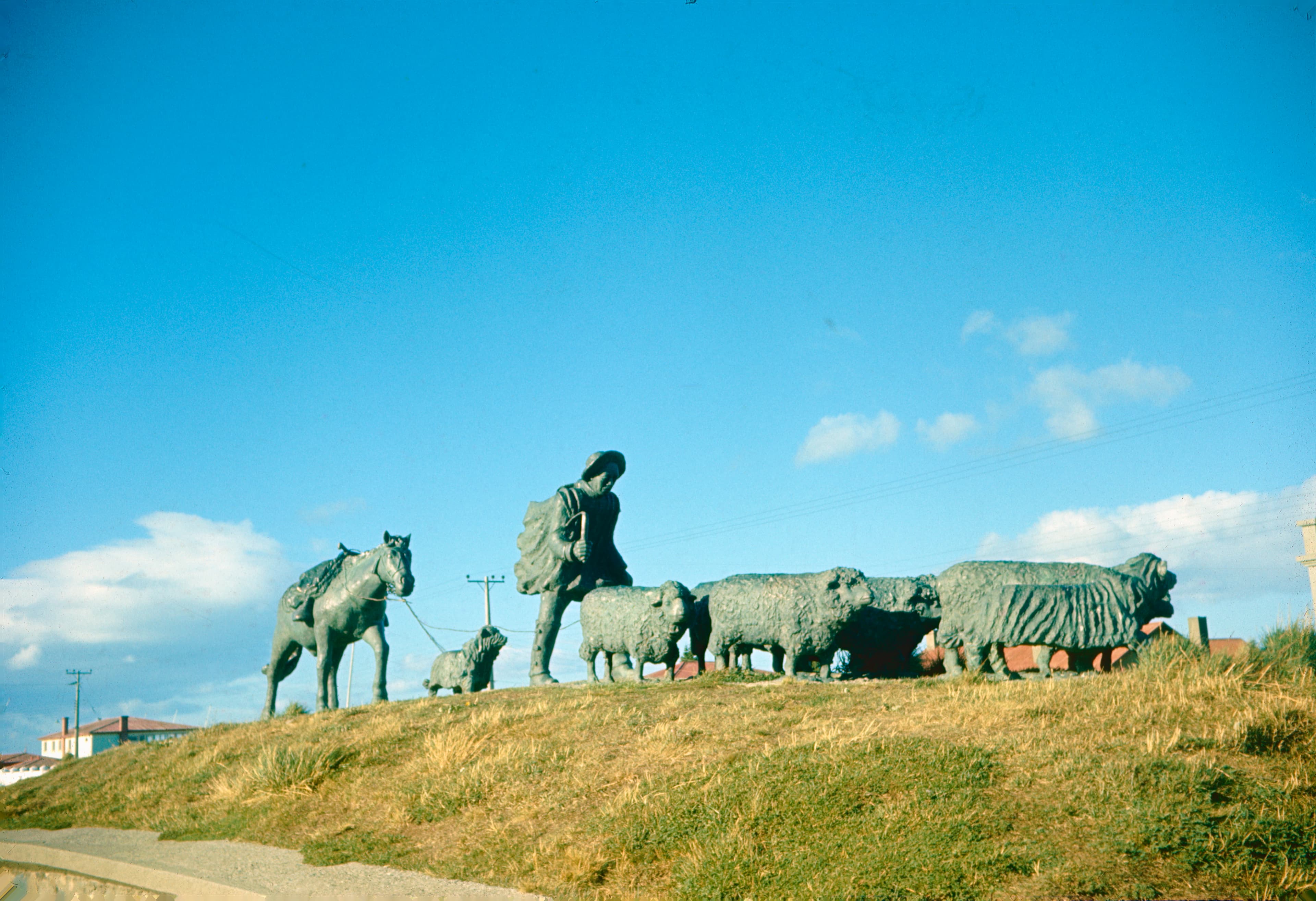Monumento al ovejero en 1967