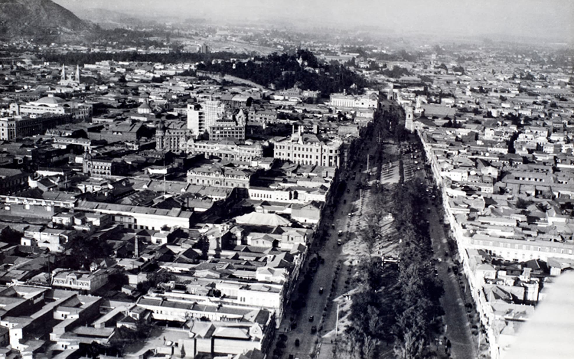 Alameda desde el aire en 1929