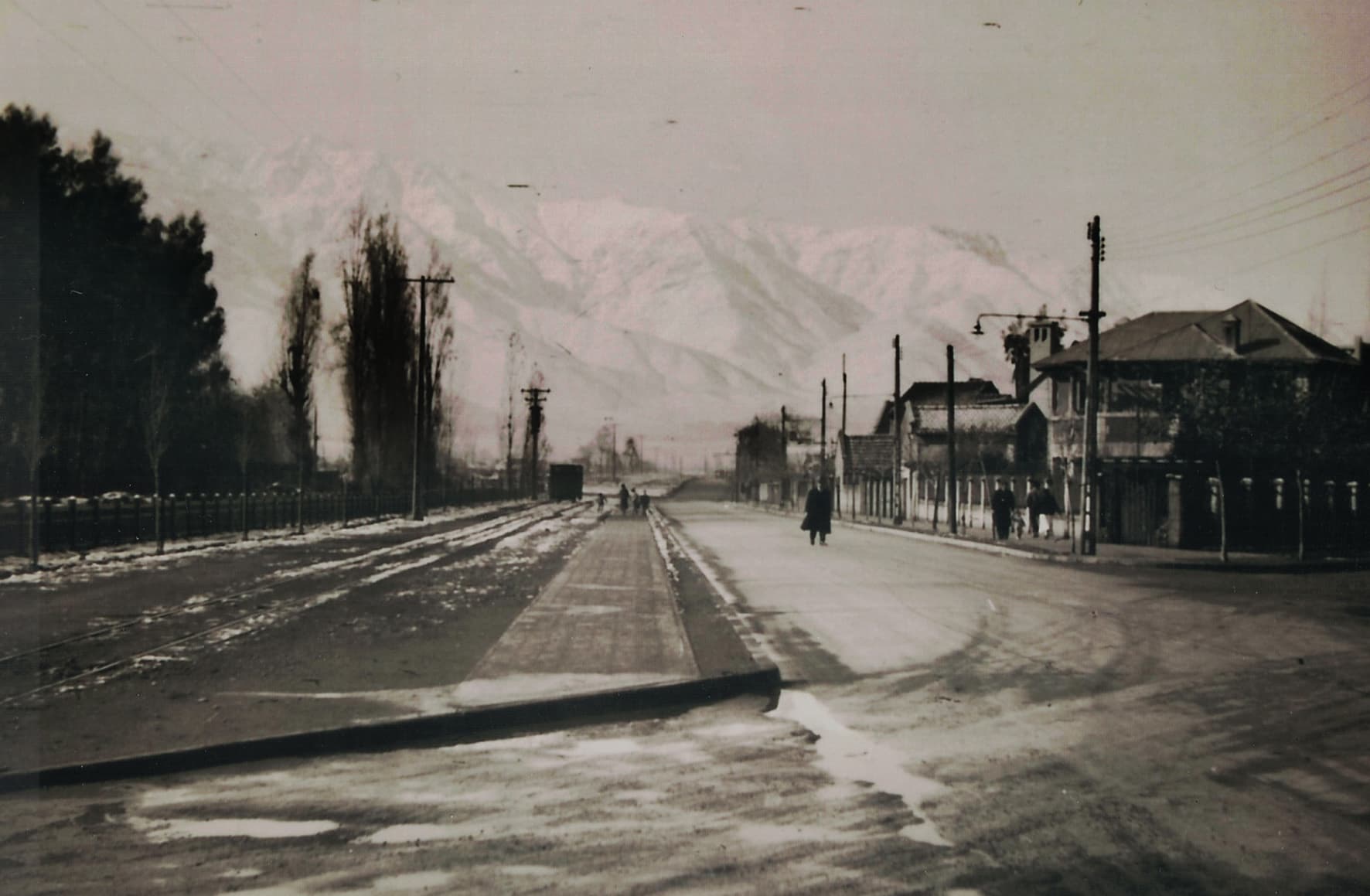 Avenida Tobalaba al oriente en 1946