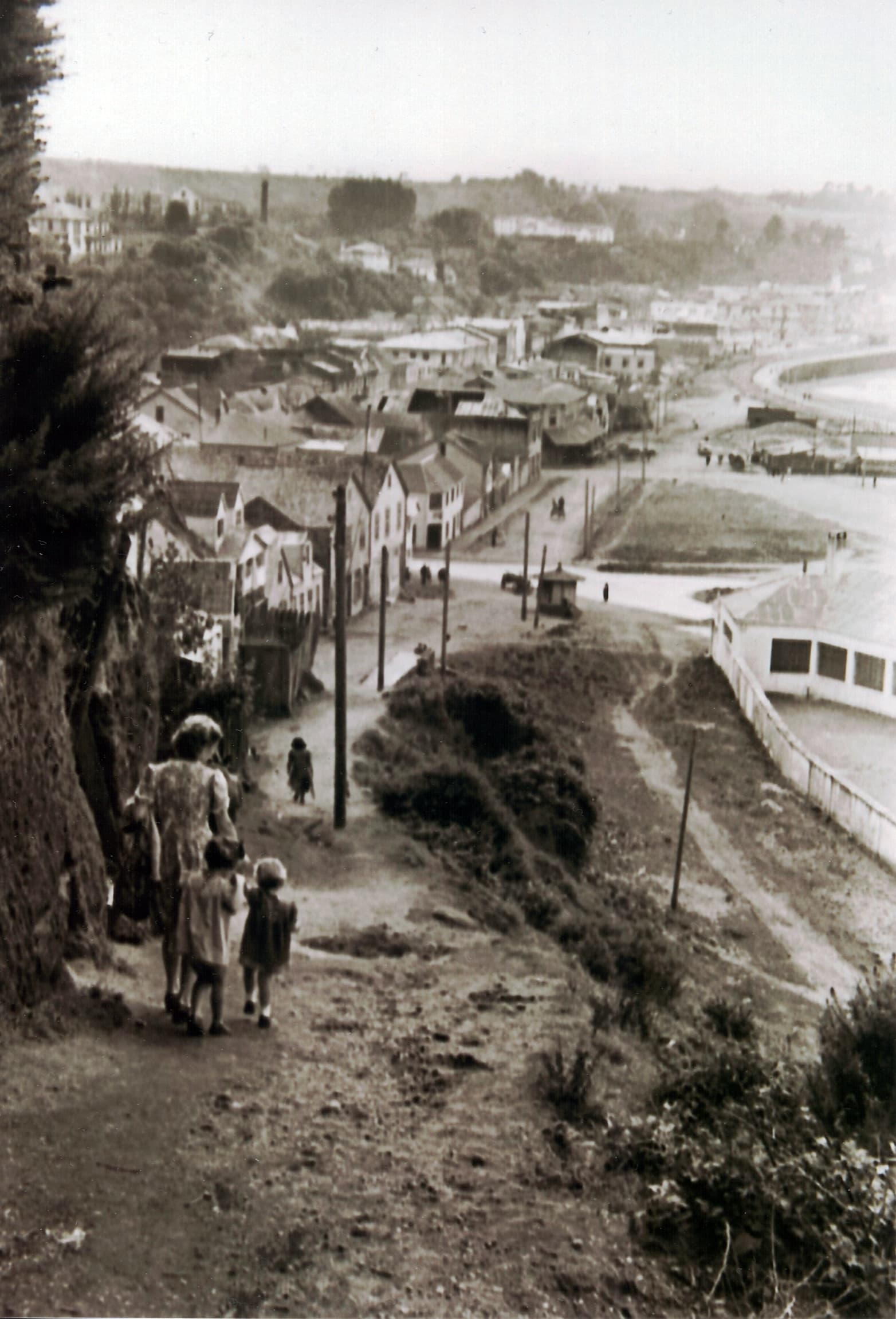 Calle Miramar de Puerto Montt en 1945
