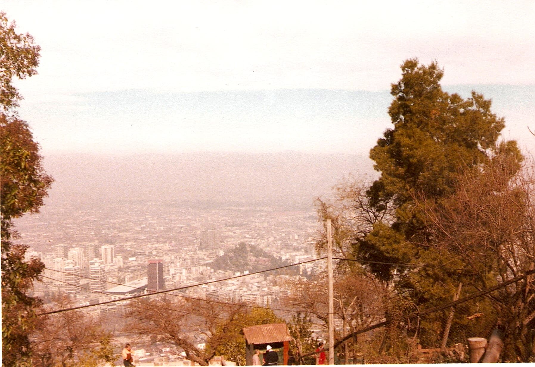 Vista desde el Cerro San Cristóbal, 1978