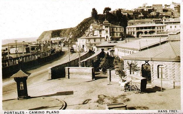 Estación Matadero de Valparaíso en 1910