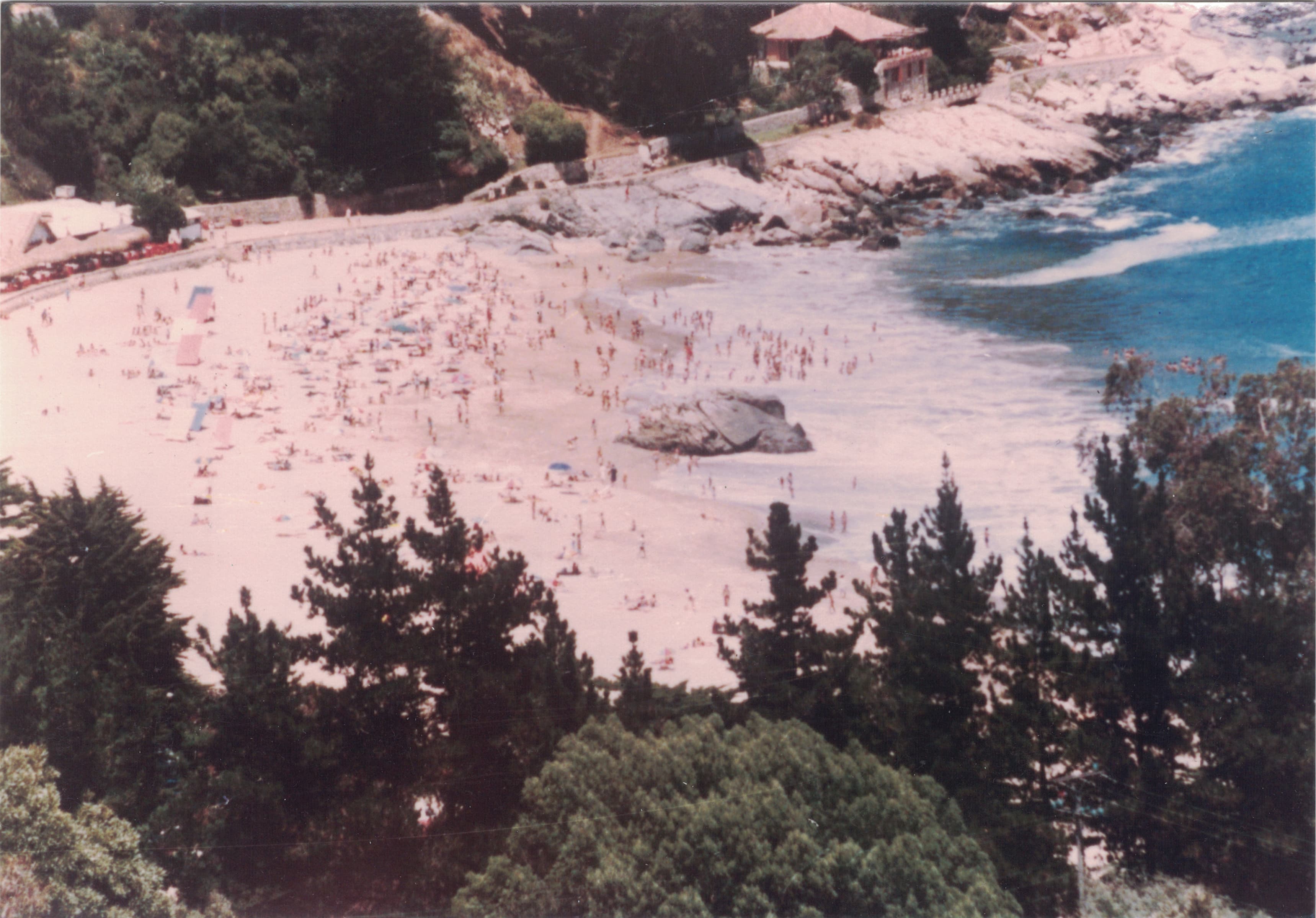 Playa de Zapallar en 1985