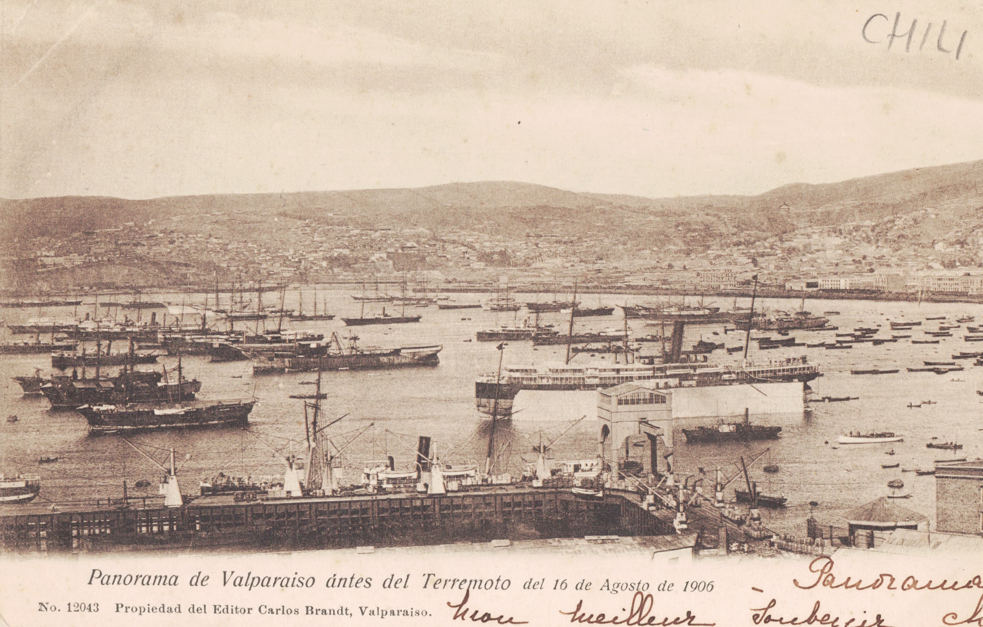 Valparaíso antes del terremoto, 1906