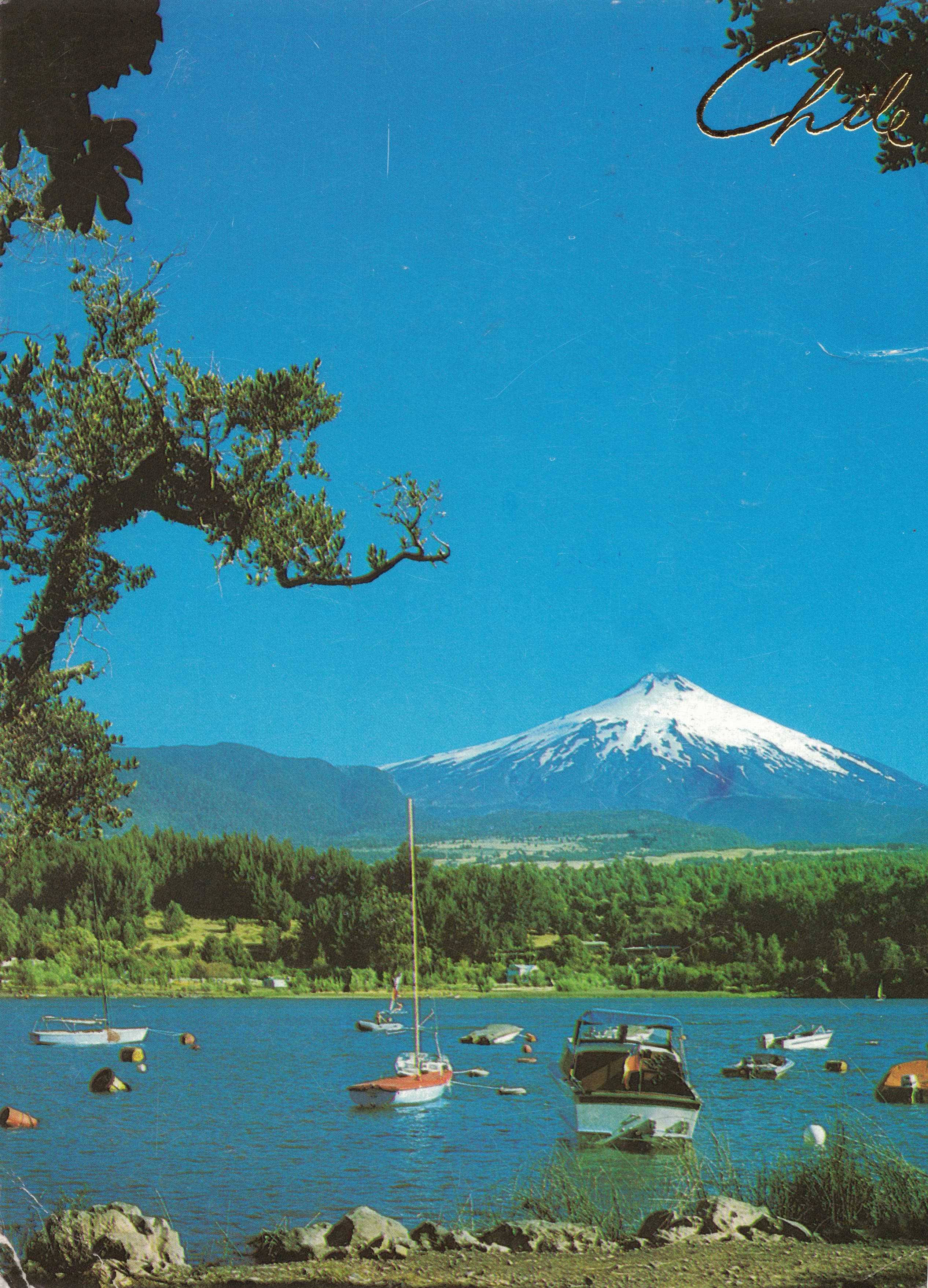 Volcán Villarica en el año 1983