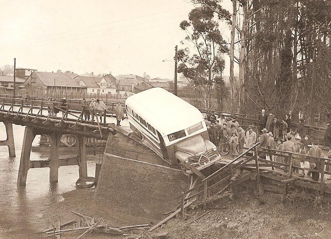 Accidente de micro en 1955