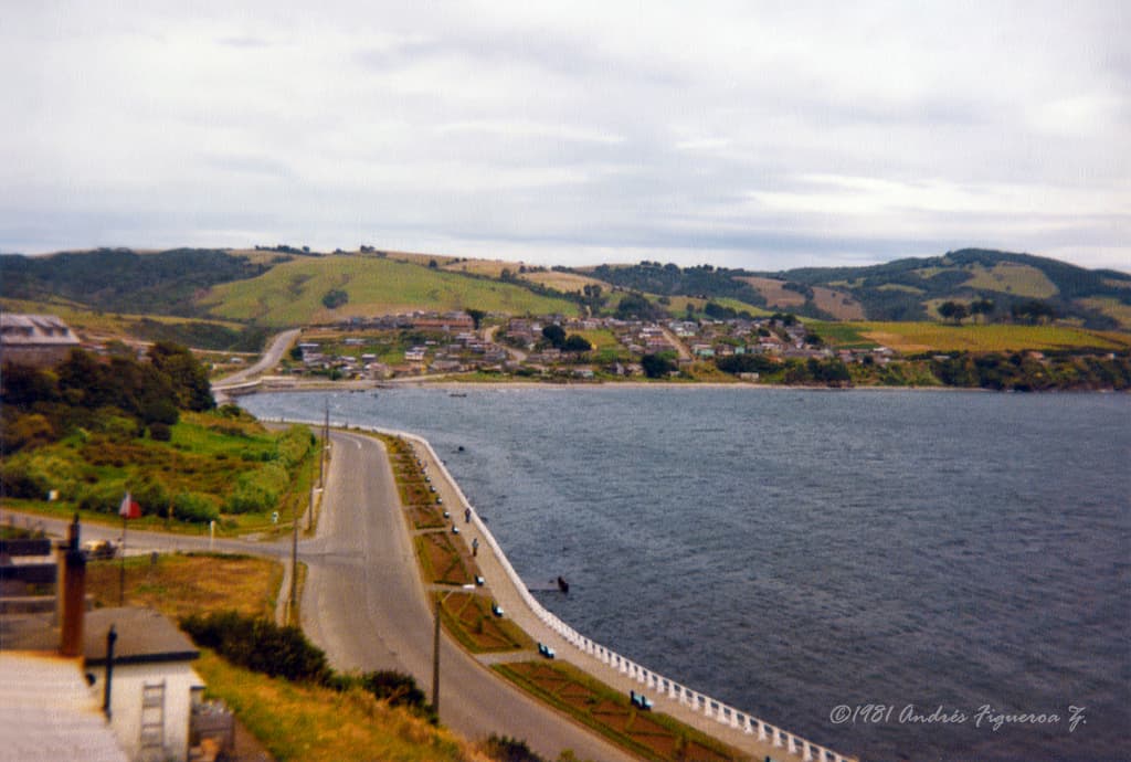 Costanera de Ancud, Isla de Chiloé en 1981
