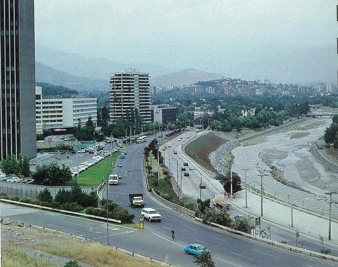 Defensas fluviales Río Mapocho en 1983