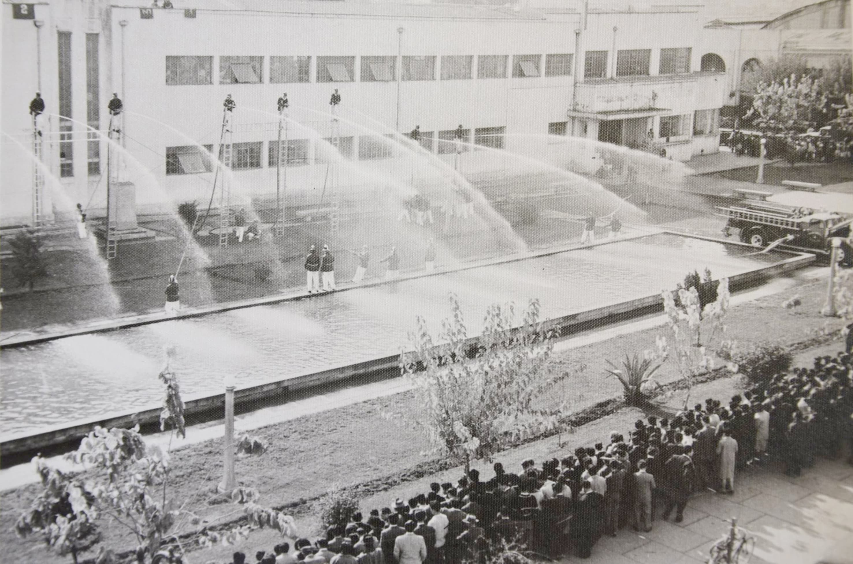 Plaza Cienfuegos de Talca en 1947