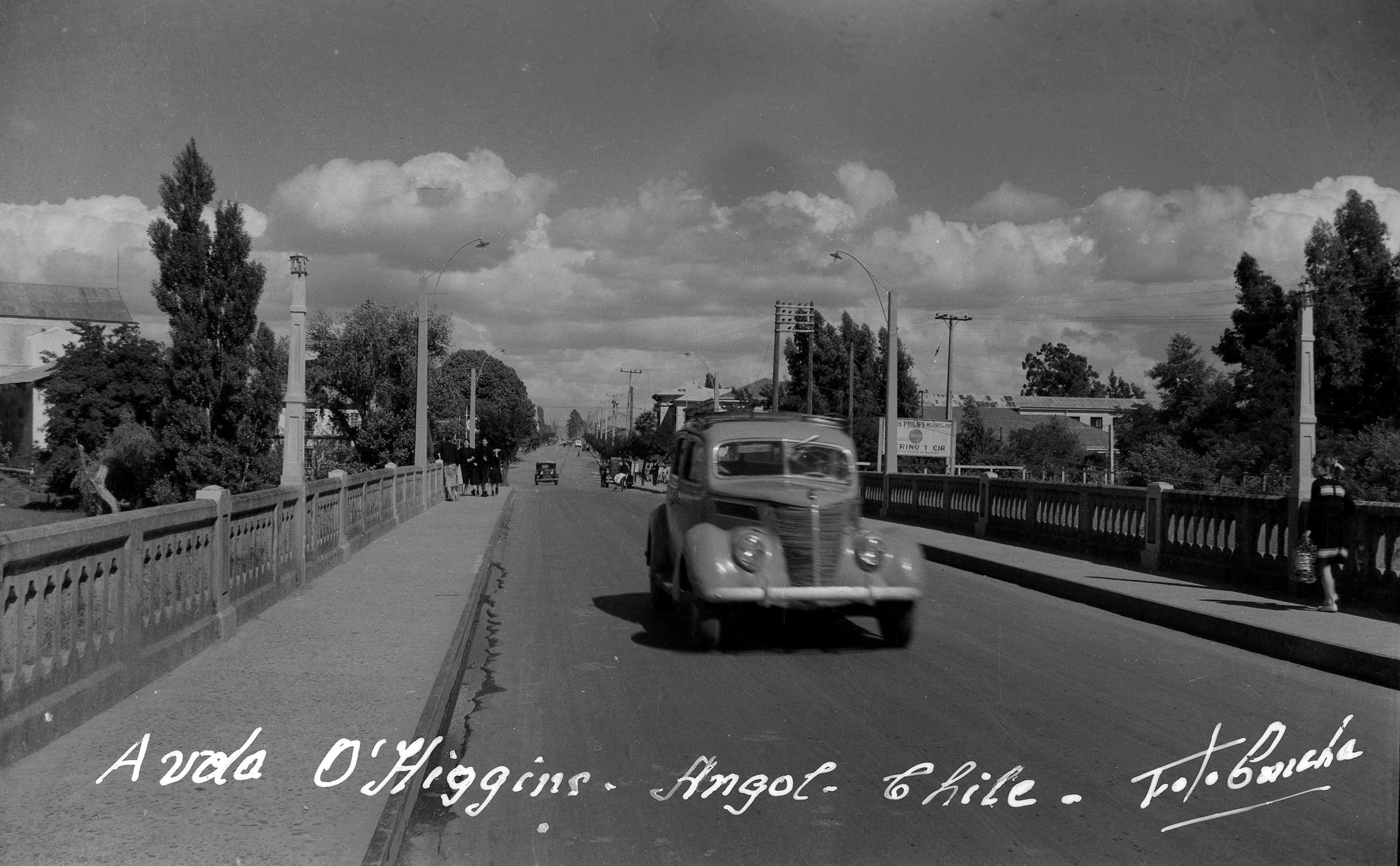 Avenida O´Higgins de Angol, años 40s