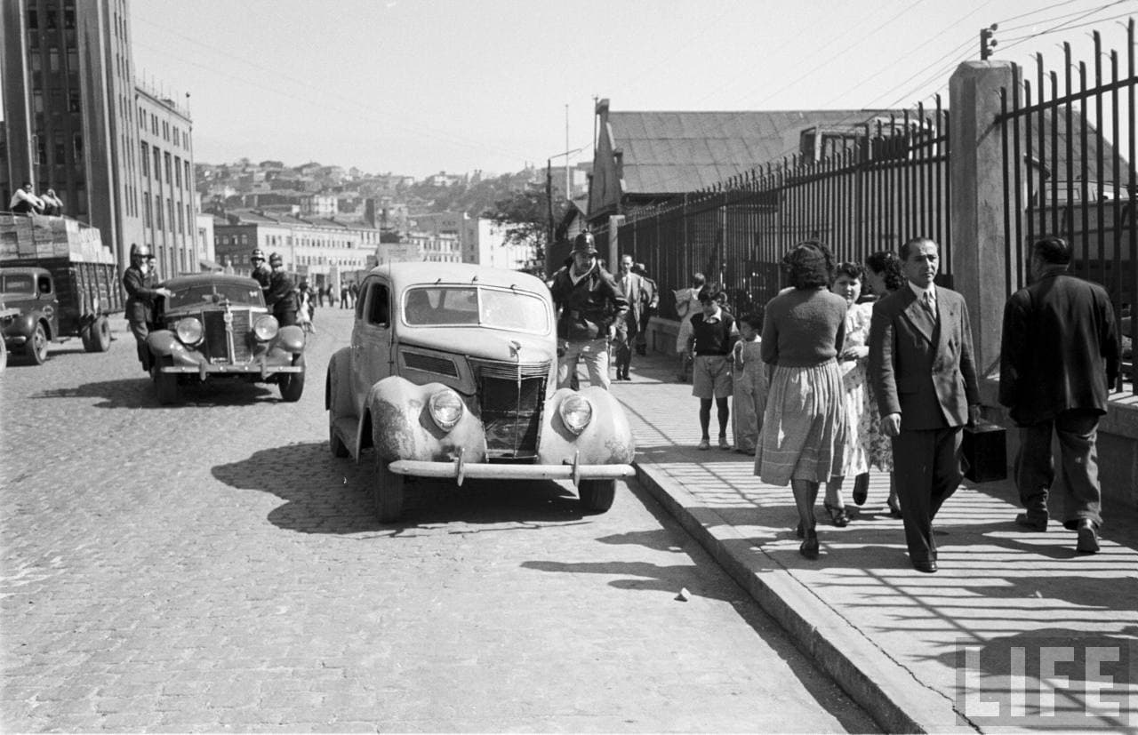 Bomberos de Valparaíso en 1950