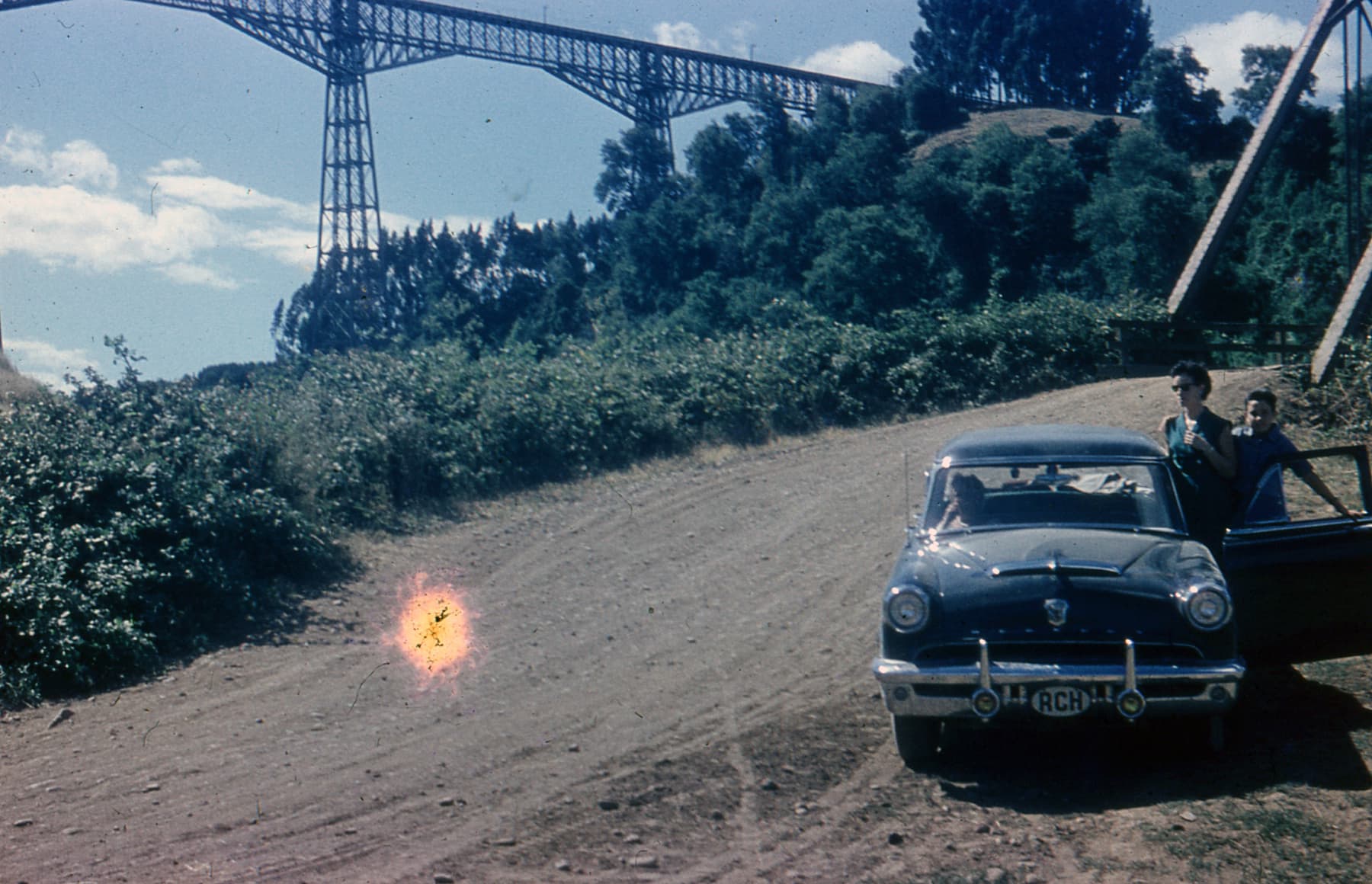 Viaducto del Malleco, Enero de 1955