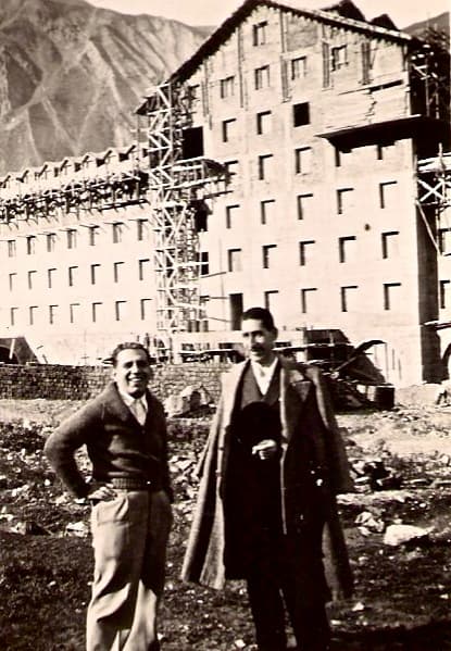 Construcción Hotel Vegas del Flaco, 1942