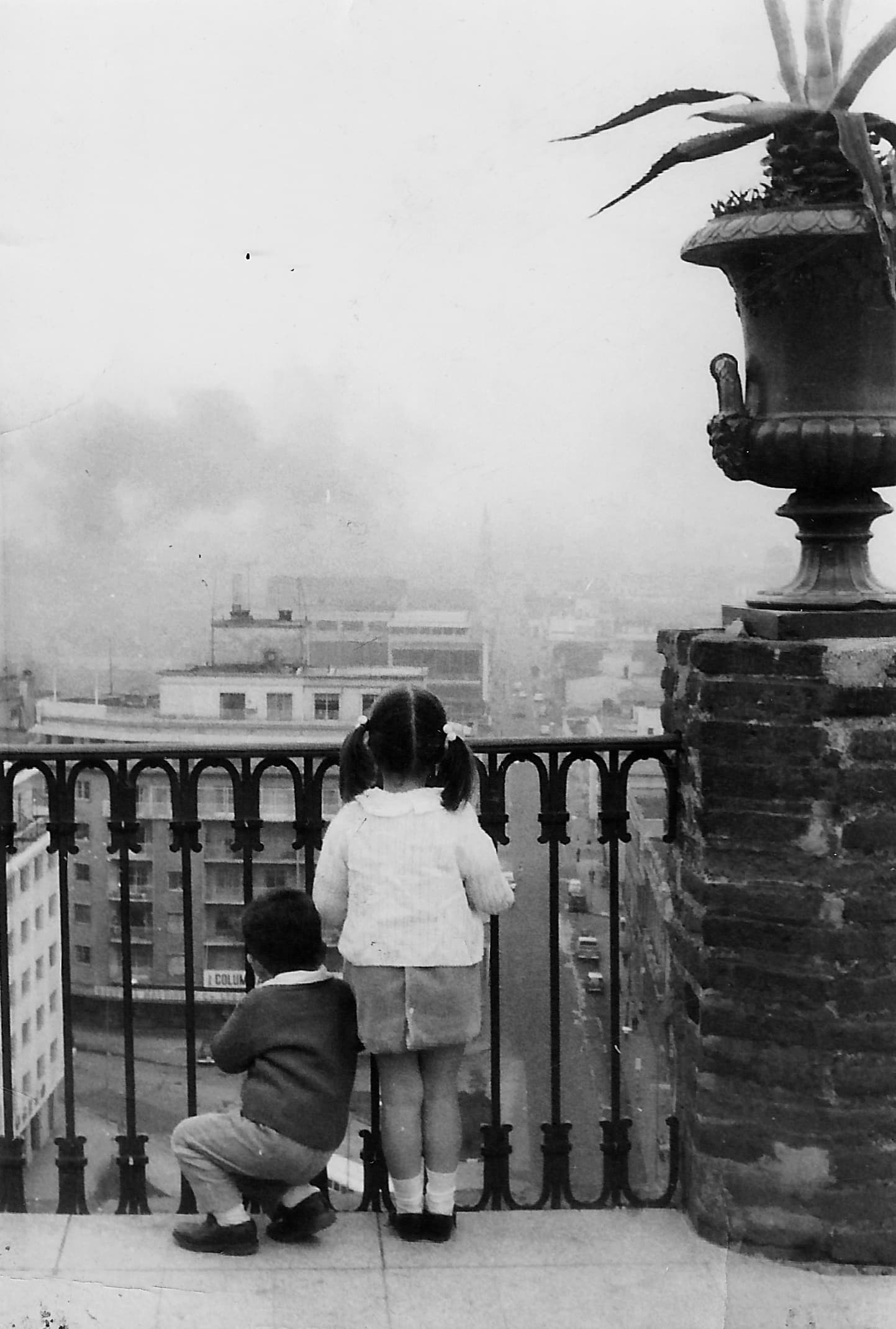 Cerro Santa Lucía en 1966