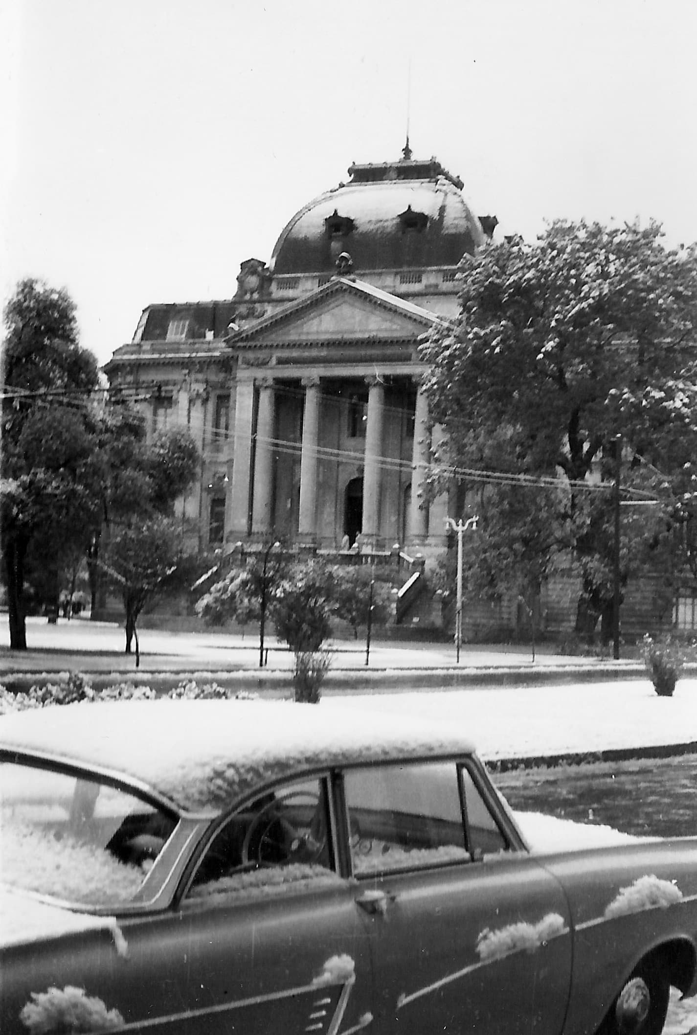 Nieve en Bellas Artes, 1971