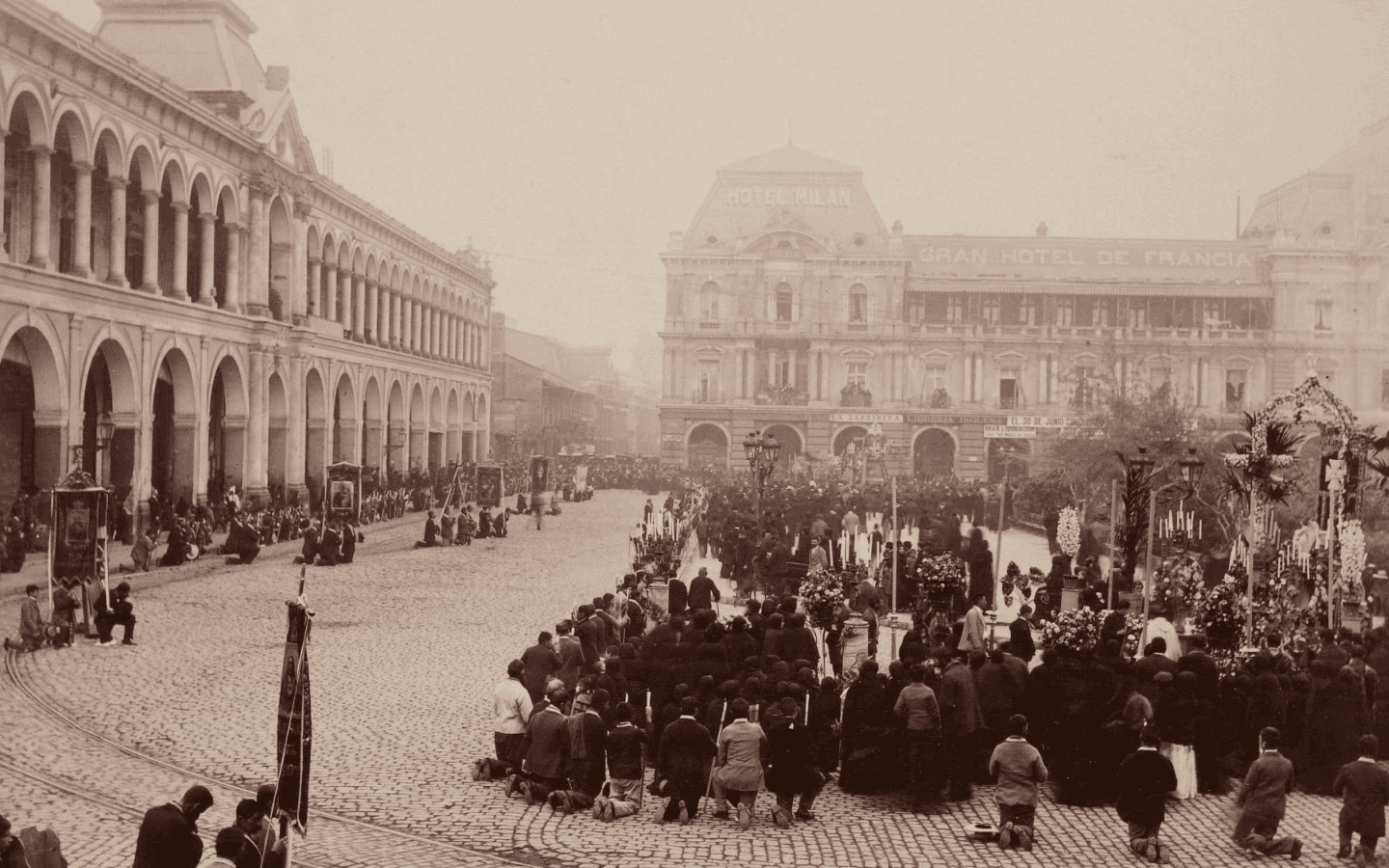 Plaza de Armas en 1890