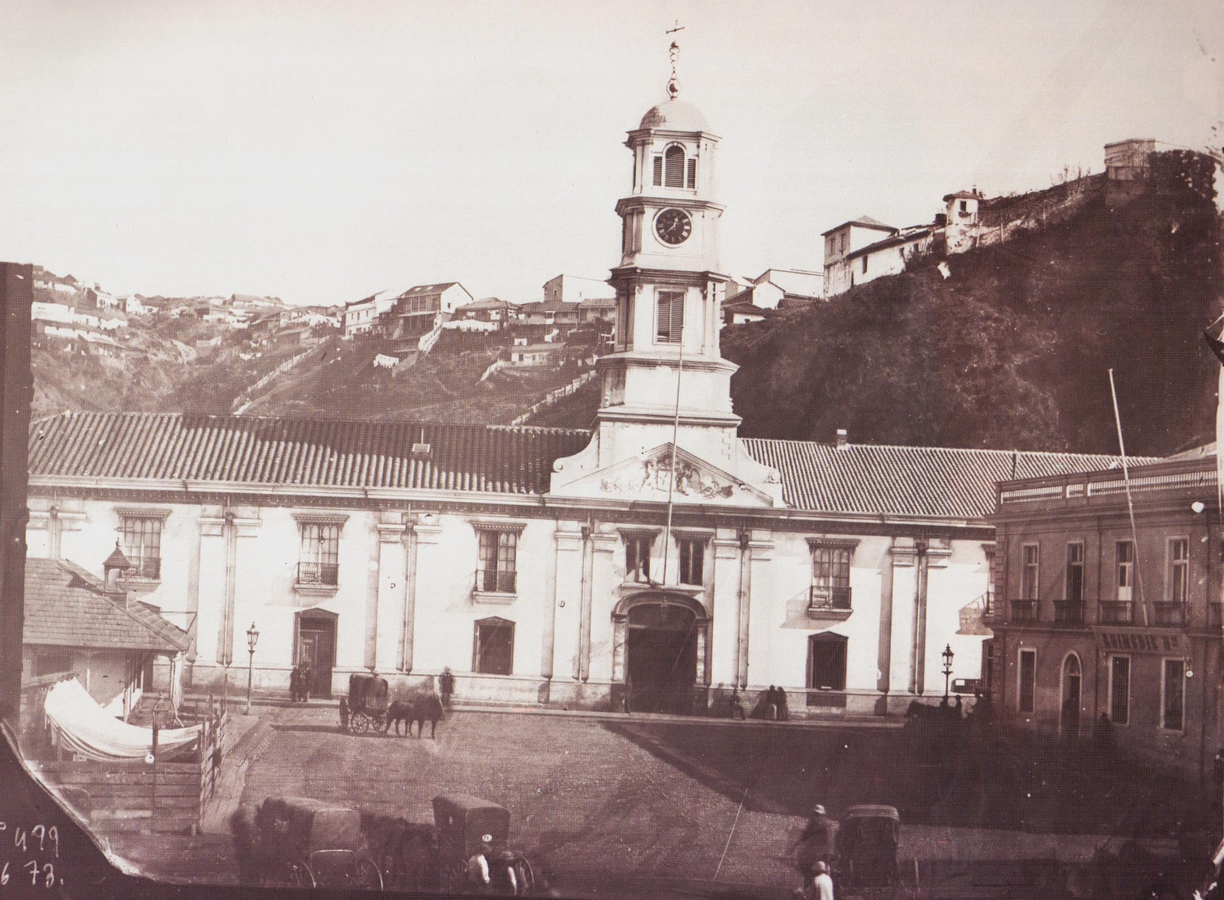 Palacio de la Intendencia en Valparaíso año 1864